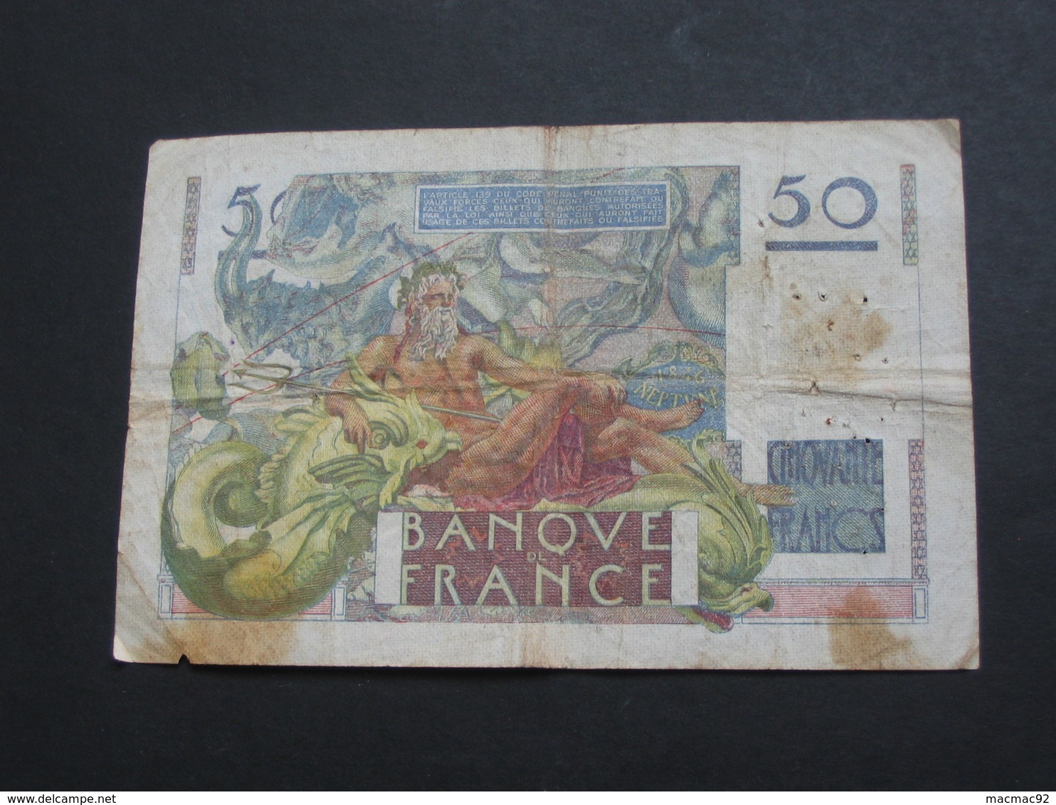 50 Francs LE VERRIER - 17-2-1949   **** EN ACHAT IMMEDIAT **** - 50 F 1946-1951 ''Le Verrier''