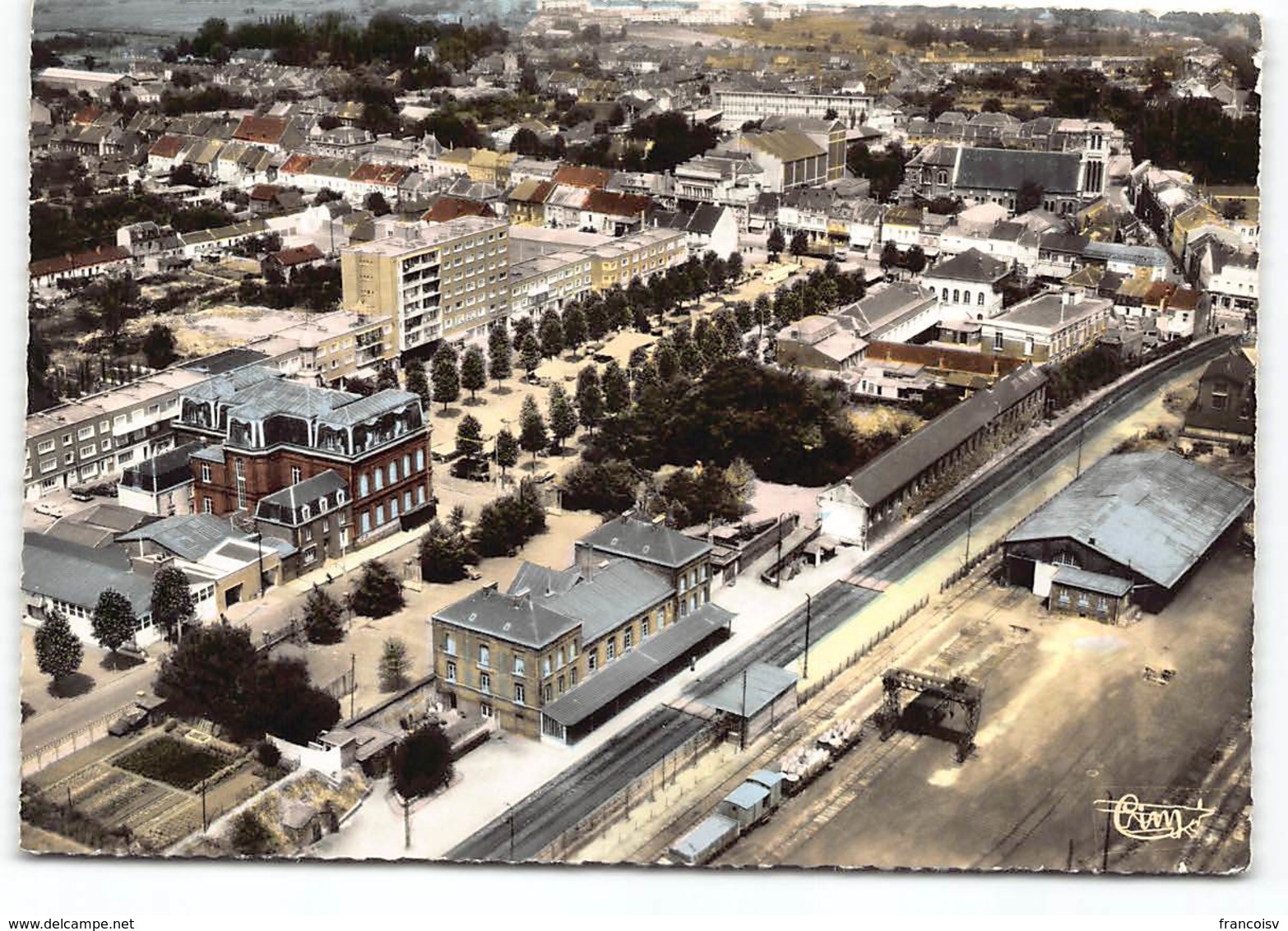 Anzin. Le Centre - La Gare. Vue Aerienne.  Edit Cim - Anzin