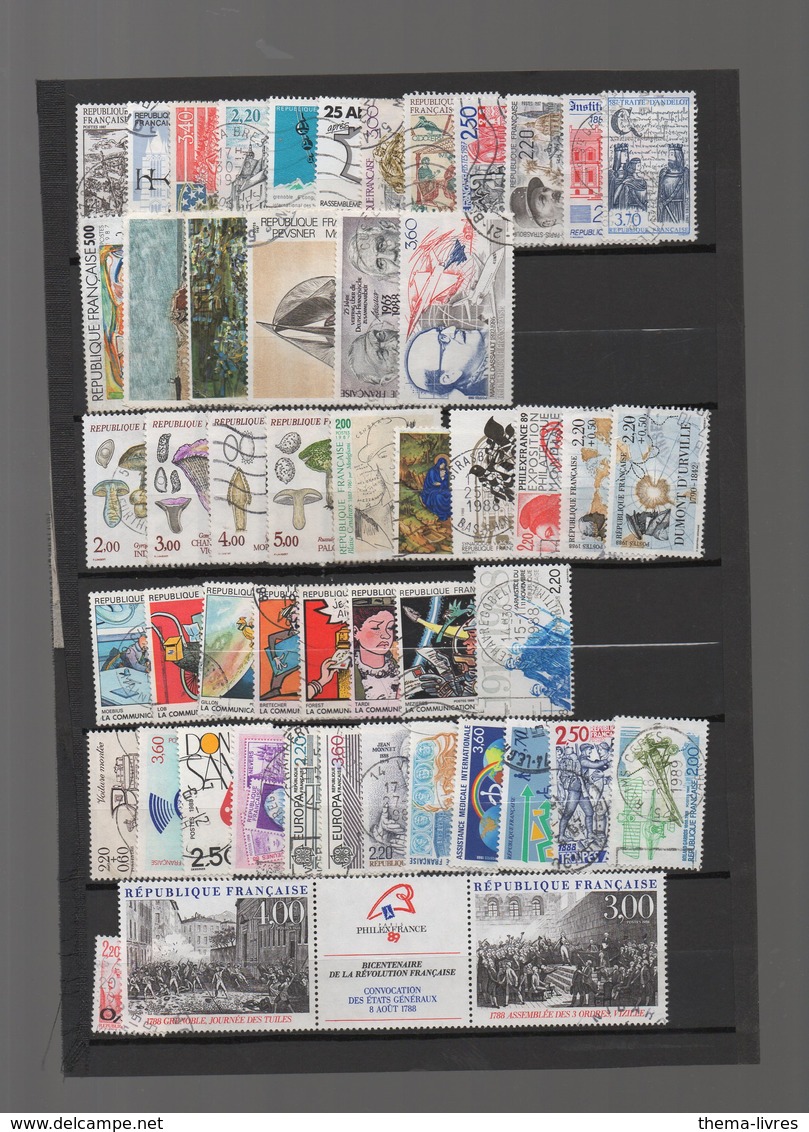 Lot De 50 Timbres Oblitérés Français Années 1970-80 (PPP1610) - Oblitérés