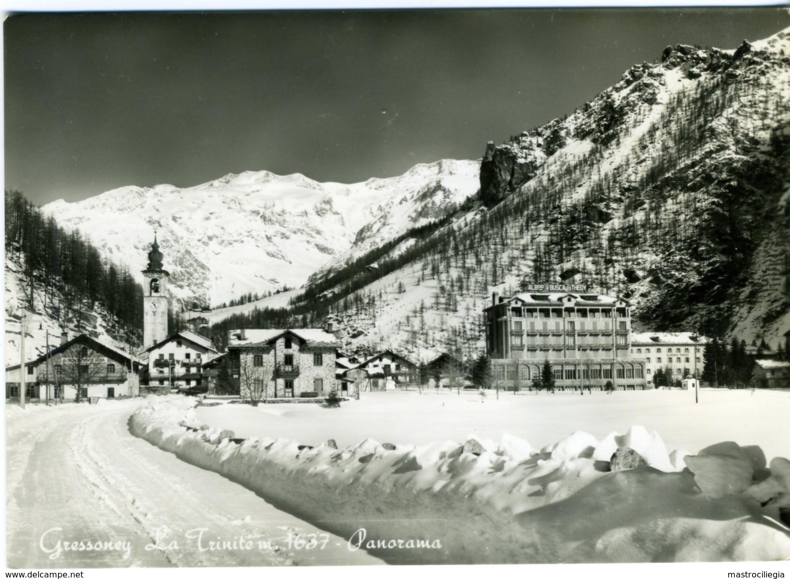 GRESSONEY  LA TRINITÉ  AOSTA  Panorama Invernale - Altri & Non Classificati