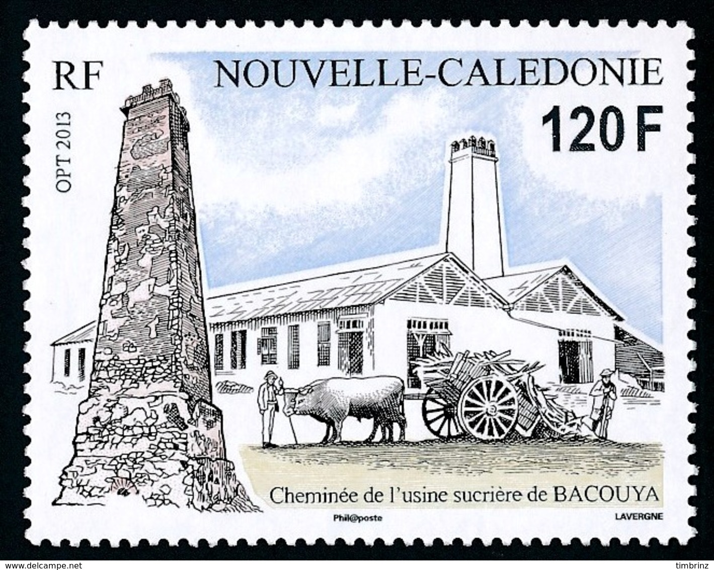 NOUV.-CALEDONIE 2013 - Yv. 1174 **   Faciale= 1,01 EUR - Cheminée De L'usine Sucrière De Bacouya  ..Réf.NCE25711 - Neufs