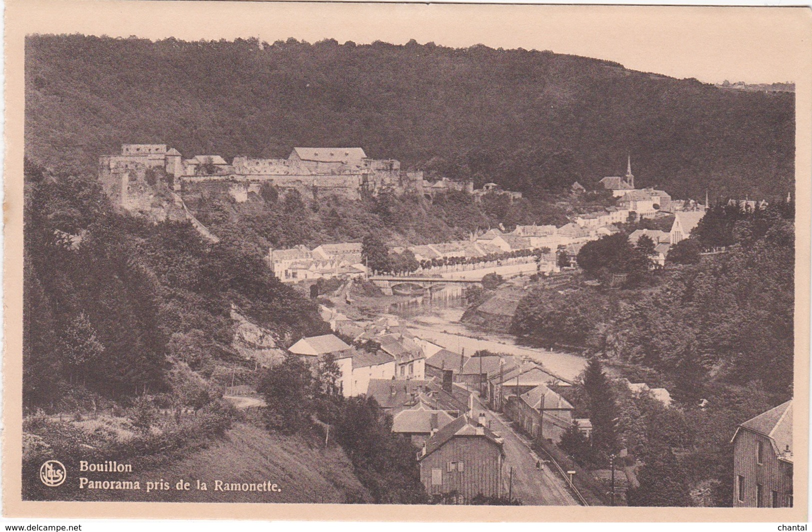 CPA N&b BOUILLON - Panorama Pris De La Ramonette - Bouillon