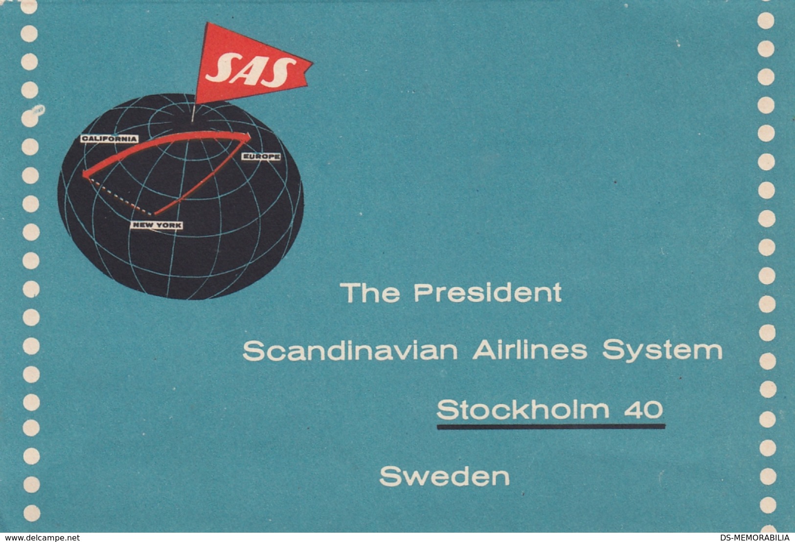 SAS Scandinavian Airlines Passenger Comments And Feedback Paper Form , Stationery - Stationery