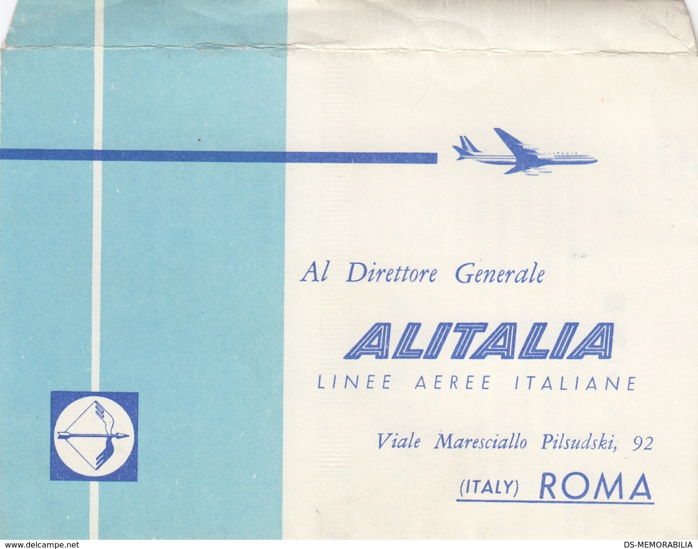 Alitalia Official Passenger Comment Feedback Suggestions Paper Form , Stationery - Articles De Papeterie