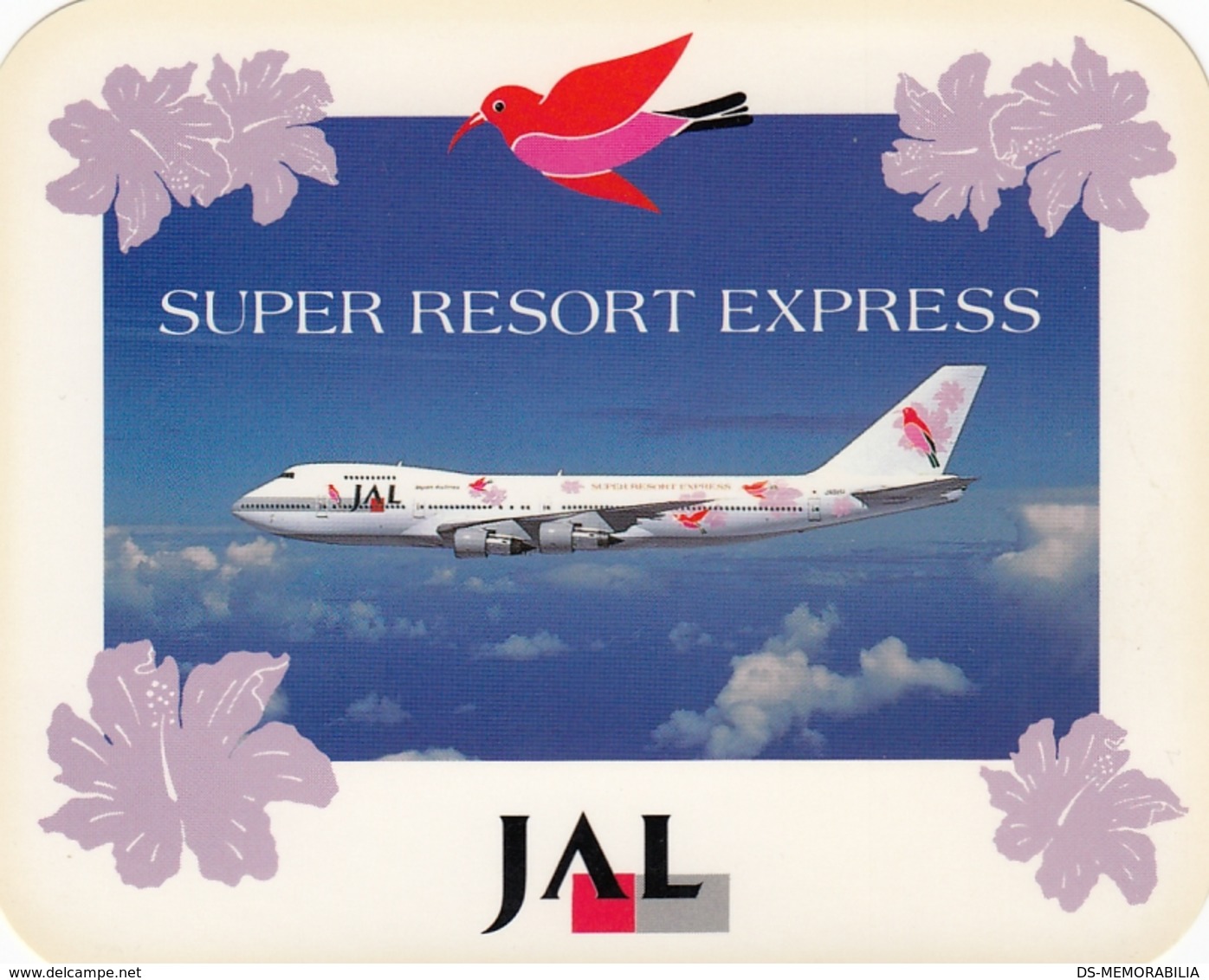 JAL Japan Airlines Sticker " Super Resort Express" - Autocollants