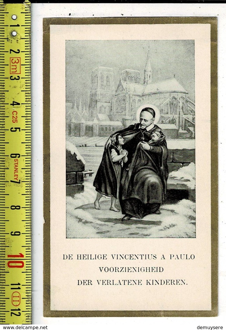 X 081 - IMAGE RELIGIEUSE -  DE HEILIGE VINCENTIUS A PAULO - Santini