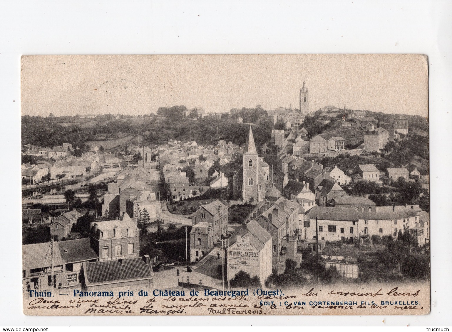 40 - THUIN - Panorama Pris Du Château De Beauregard (Ouest) - Thuin