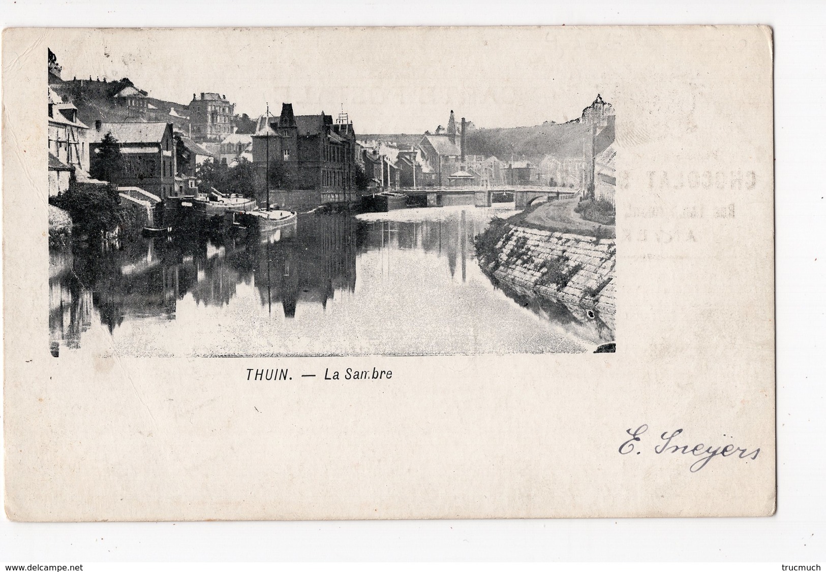 41 - THUIN - La Sambre   *Chocolat BLUMER, ANVERS* - Thuin