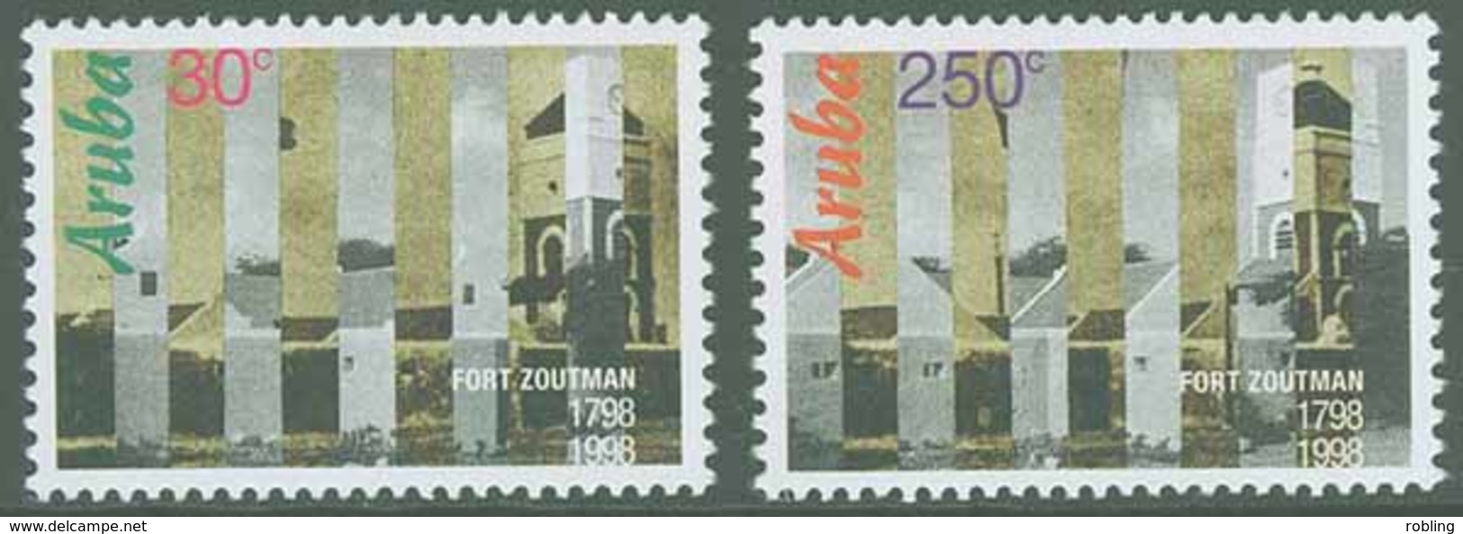 Aruba 1998 Fort Zoutman. MNH. Scott 158-59 Michel 215-16 - Lighthouses