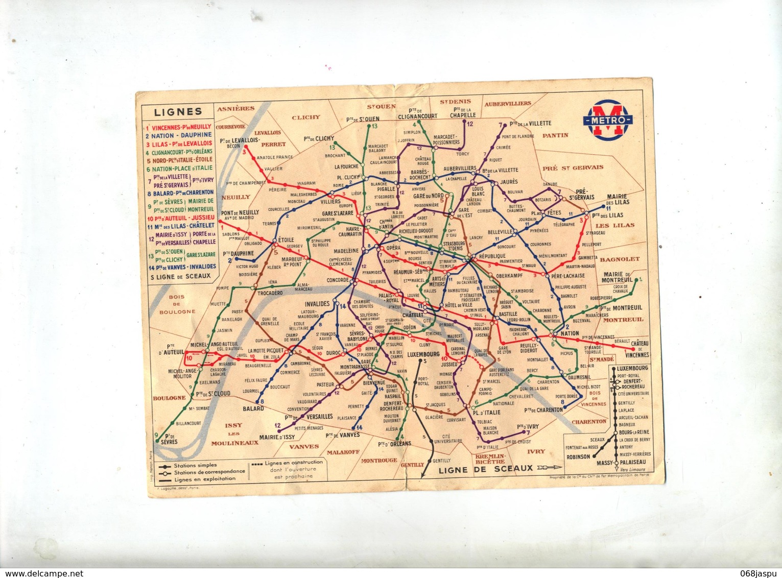 Plan Metro Paris - Autres & Non Classés