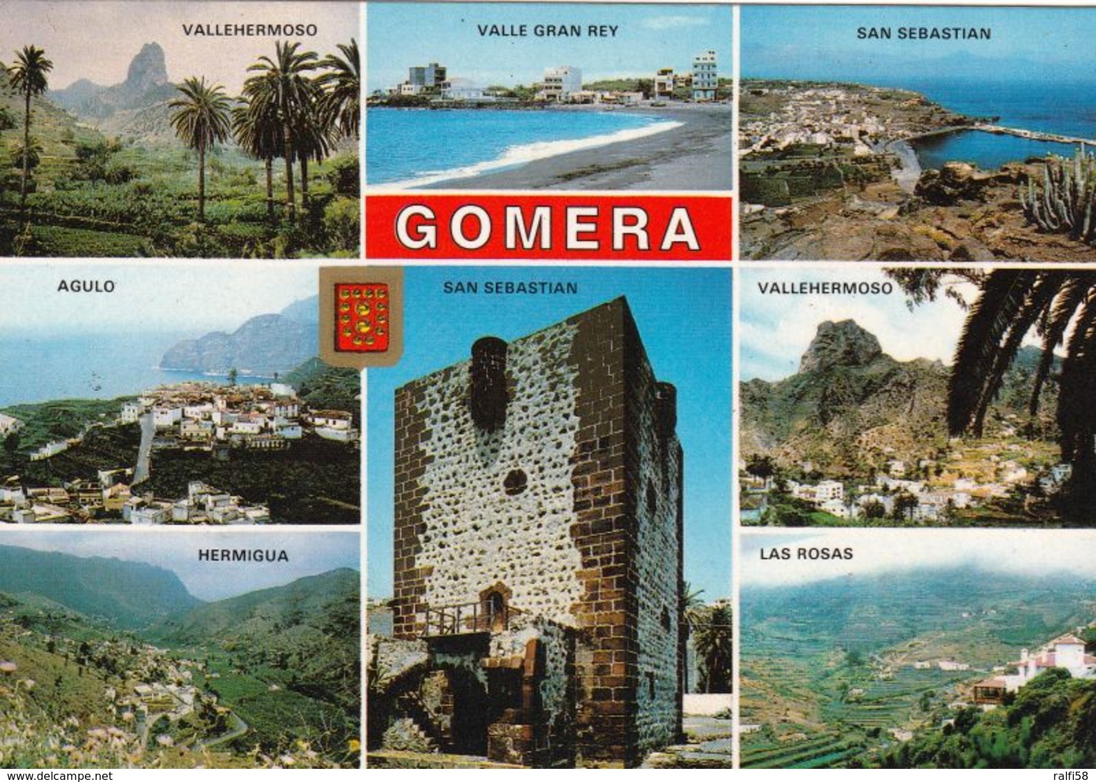 3 AK La Gomera Island * Sehenswürdigkeiten Der Insel La Gomera - Mehrbildkarten * - Gomera