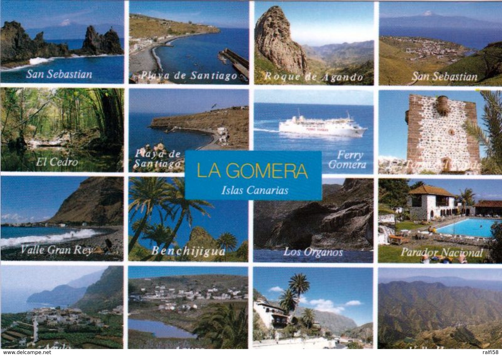 3 AK La Gomera Island * Sehenswürdigkeiten Der Insel La Gomera - Mehrbildkarten * - Gomera