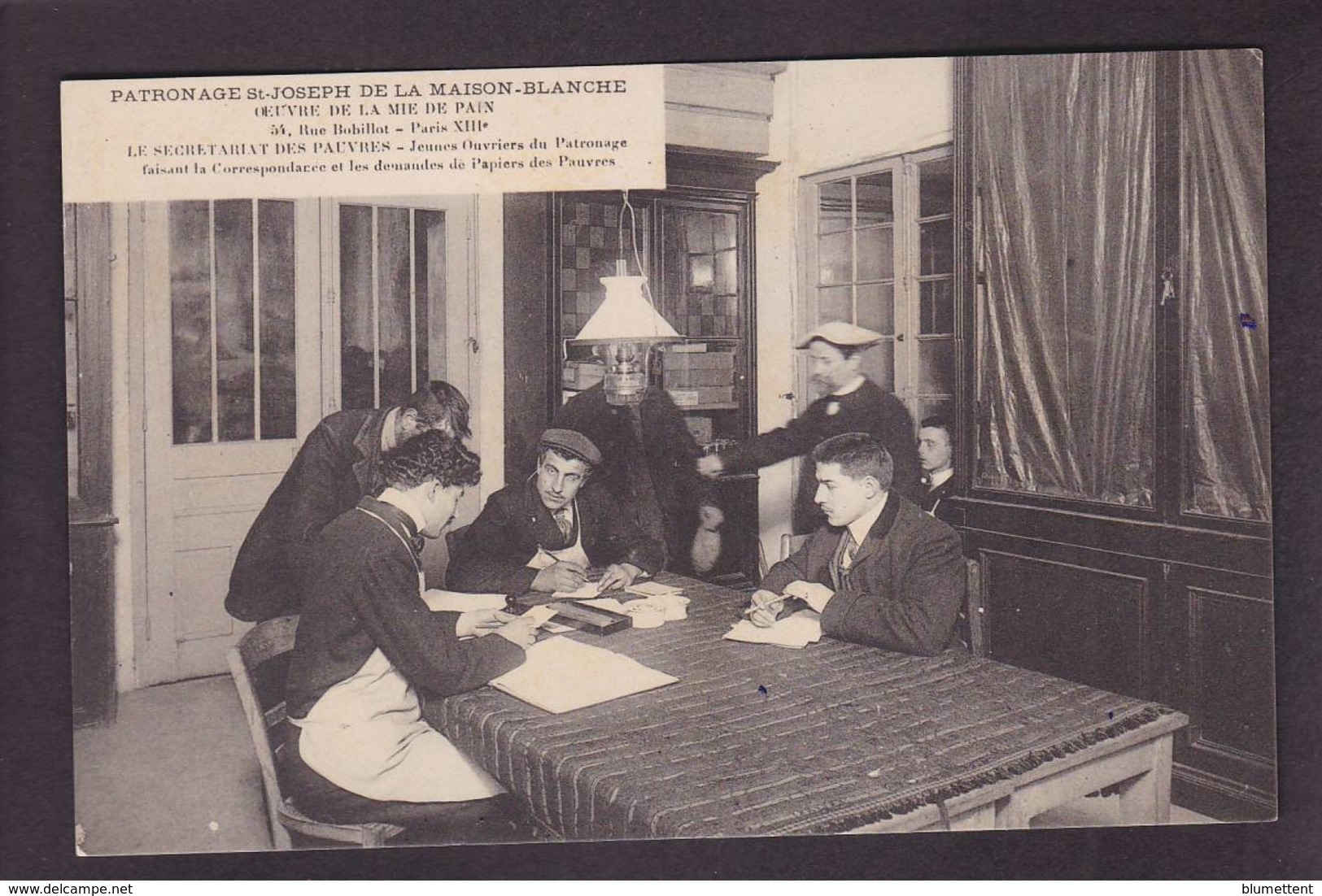 CPA Paris 75 13e Arrondissement Patronage Saint Joseph De La Maison Blanche Non Circulé Lampe à Pétrole - Paris (13)