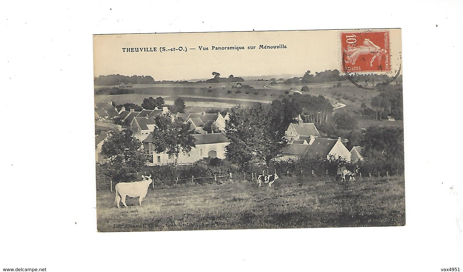 THEUVILLE VUE PANORAMIQUE SUR  MENOUVILLE  VACHES   ***    A  SAISIR **** - Autres & Non Classés