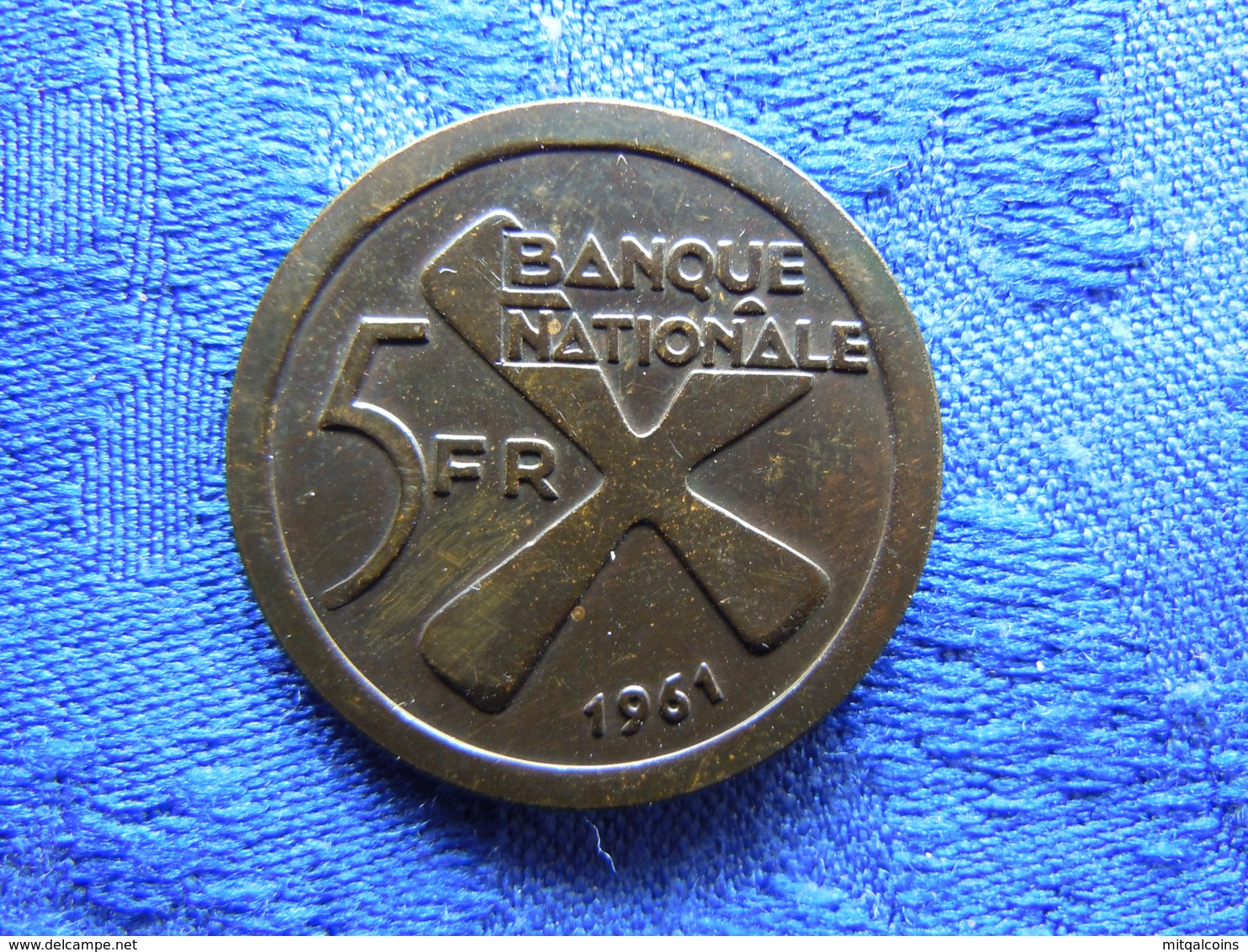 CONGO KATANGA 5 FRANCS 1961, KM2 - Congo (Republiek 1960)