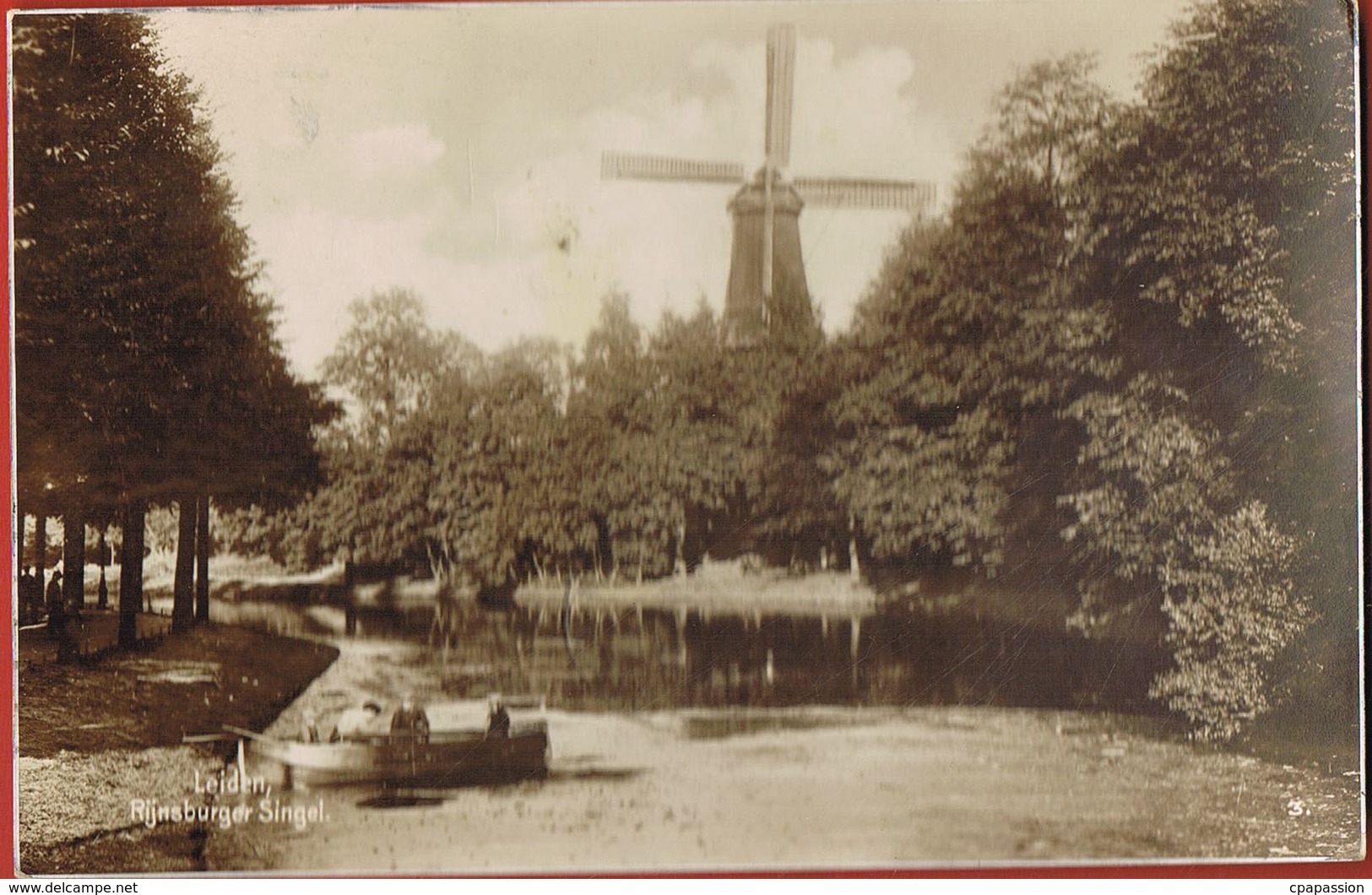 LEIDEN -NEDERLAND - Rijnsburger Singel Circulated 1937 -scans Recto Verso - Paypal Free - Leiden