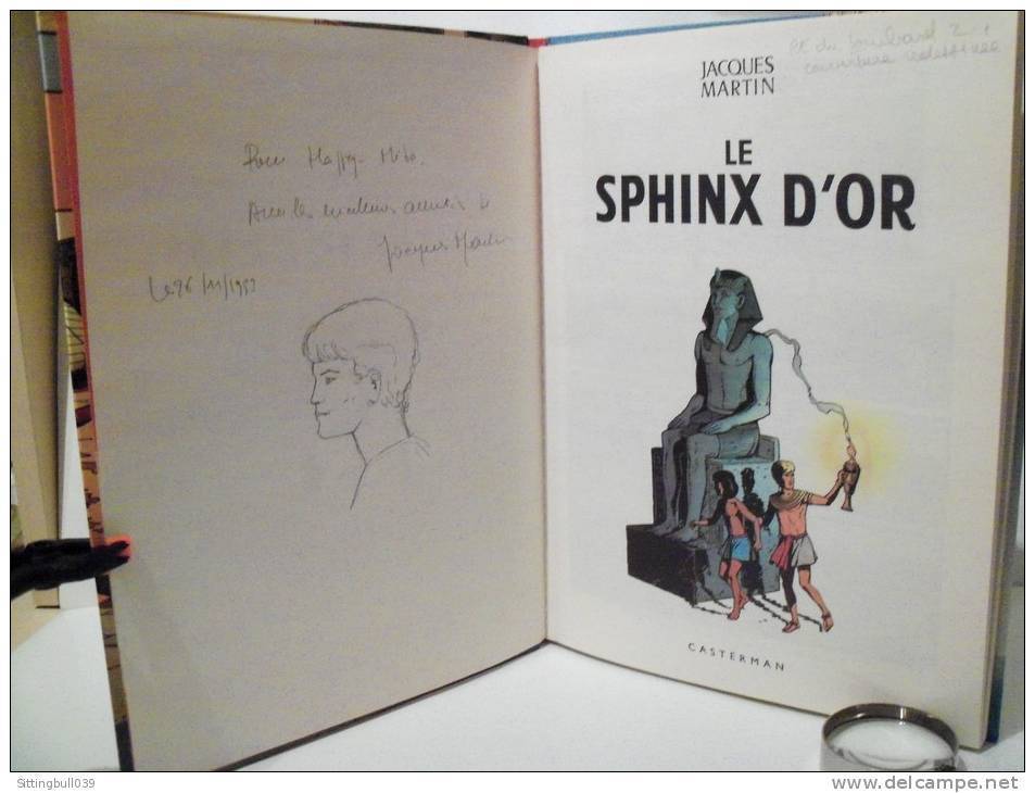 MARTIN Jacques. ALIX. Le Sphinx D'Or Avec Dédicace. Casterman 1971, RE Du Lombard 2 Avec Couverture Redessinée. - Alix