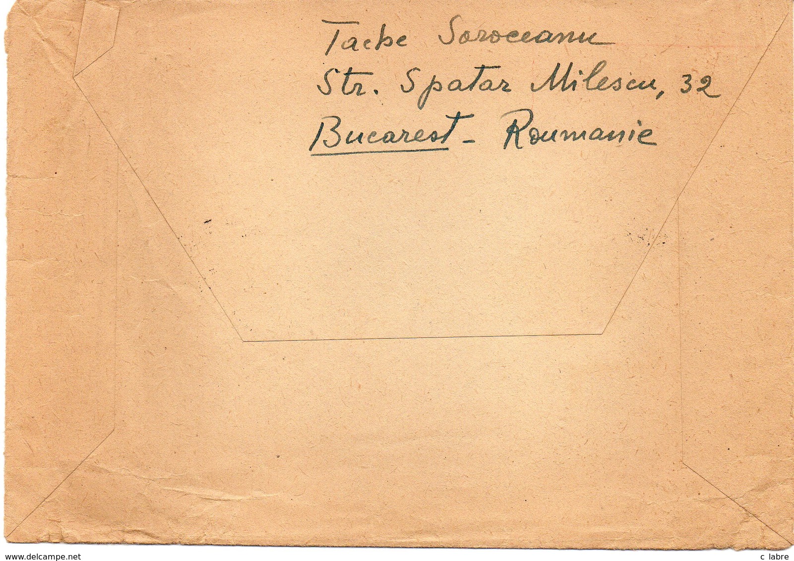 ROUMANIE : MACHINE A AFFRANCHIR ROUGE . DE " BUCAREST " . POUR LA FRANCE . 1947 . - Franking Machines (EMA)