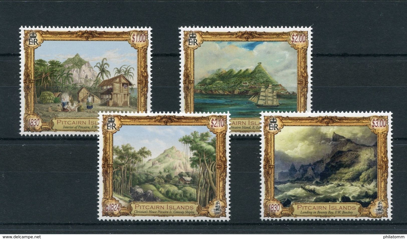 Pitcairn - Mi.Nr. 932 / 935 - "Pitcairn In Der Kunst" ** / MNH (aus Dem Jahr 2015) - Pitcairninsel