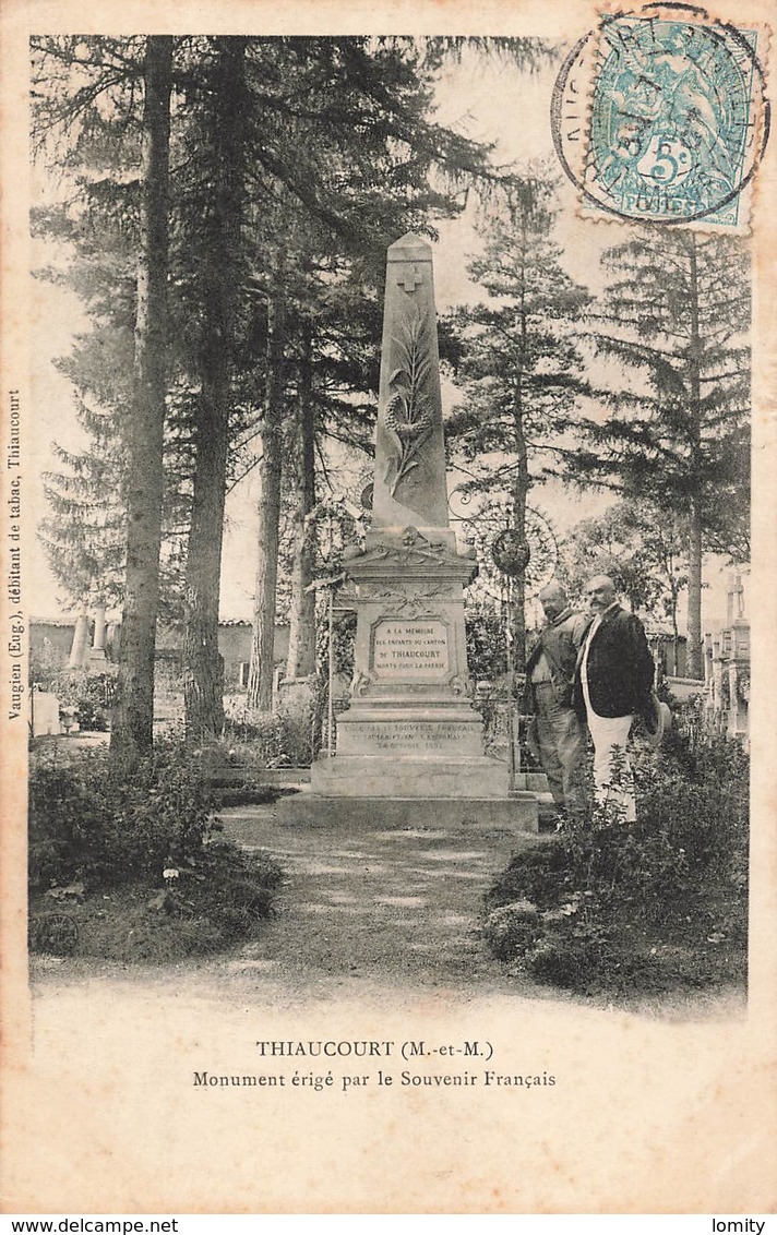 54 Thiaucourt Monument Erigé Par Le Souvenir Français Cpa Monument Aux Morts Guerre 1870 - Autres & Non Classés