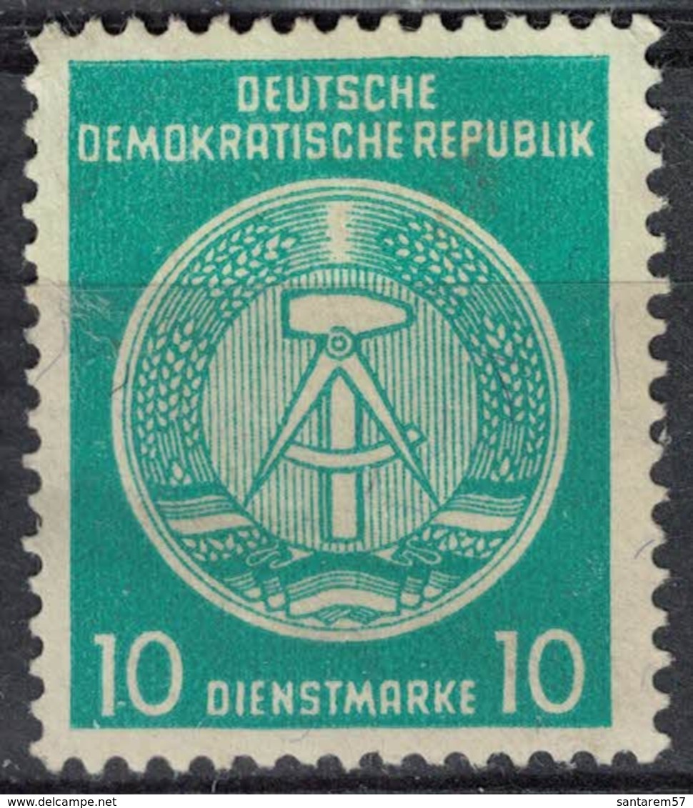 Allemagne 1958 Used DDR République Démocratique Blason Marteau Et Boussole SU - Neufs