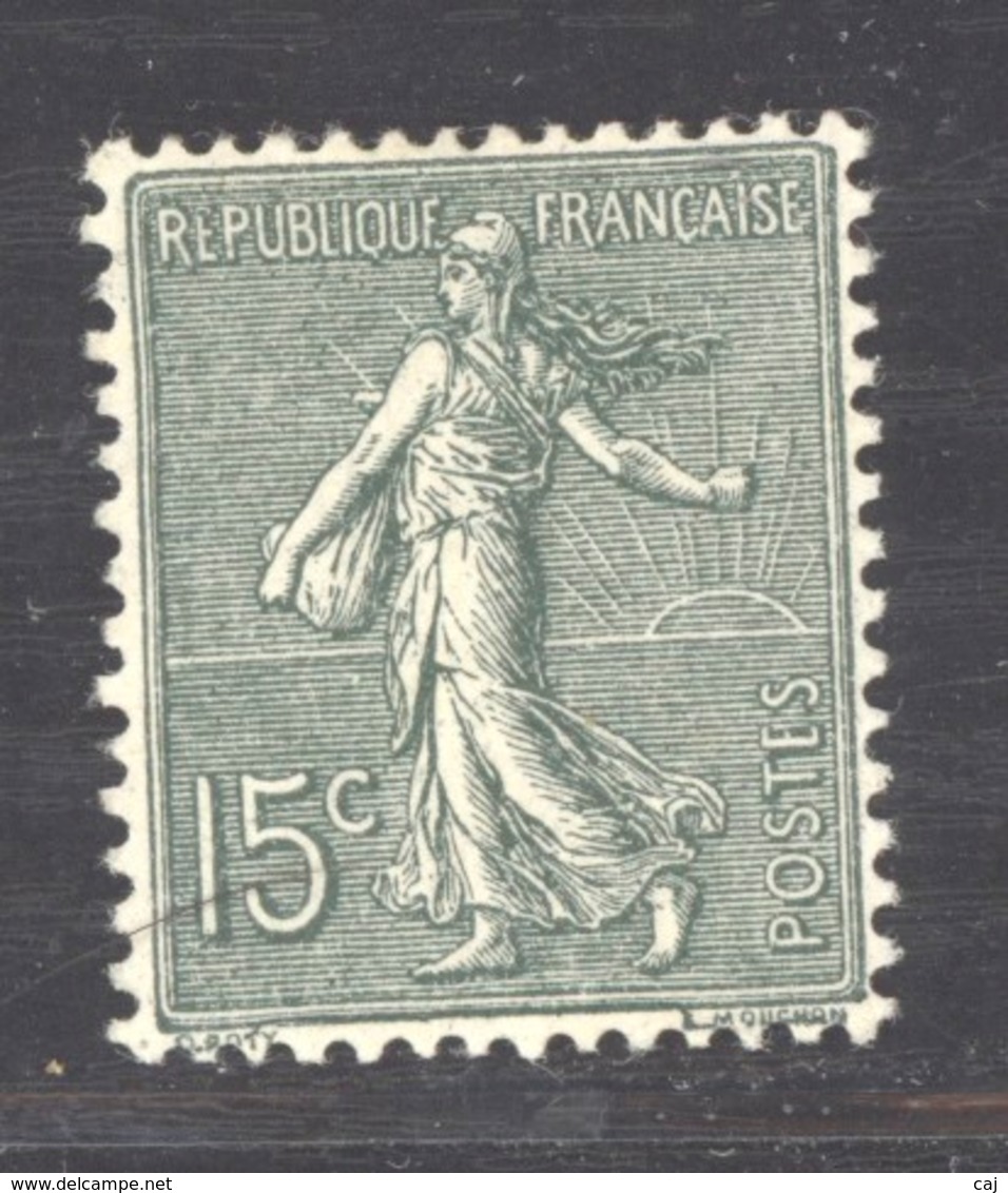 France  :  Yv  130a  *  Type II  Très Bon Centrage - 1903-60 Semeuse A Righe