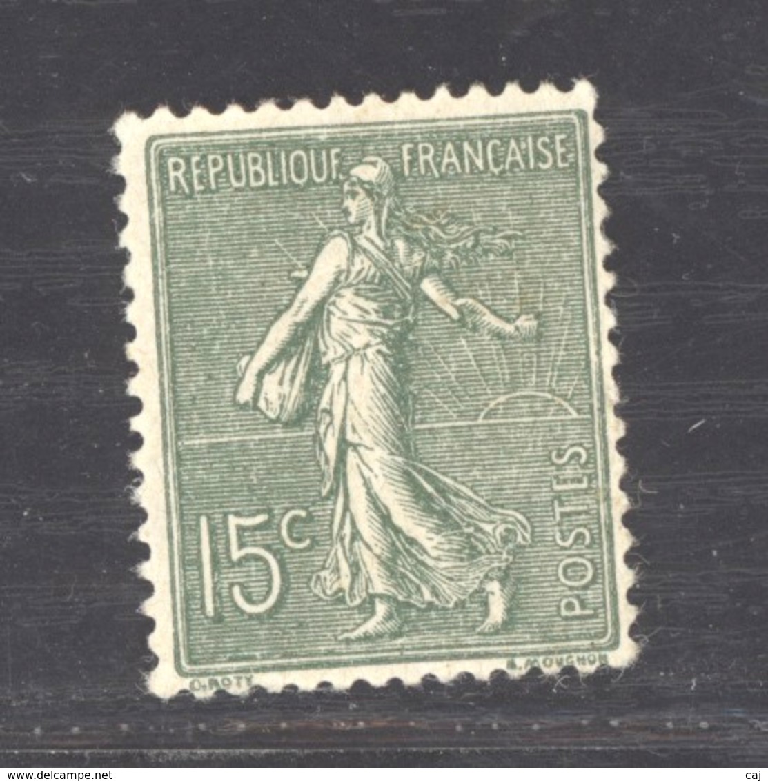 France  :  Yv  130b  *  Type III   Boule Au Pied Du H - 1903-60 Semeuse A Righe