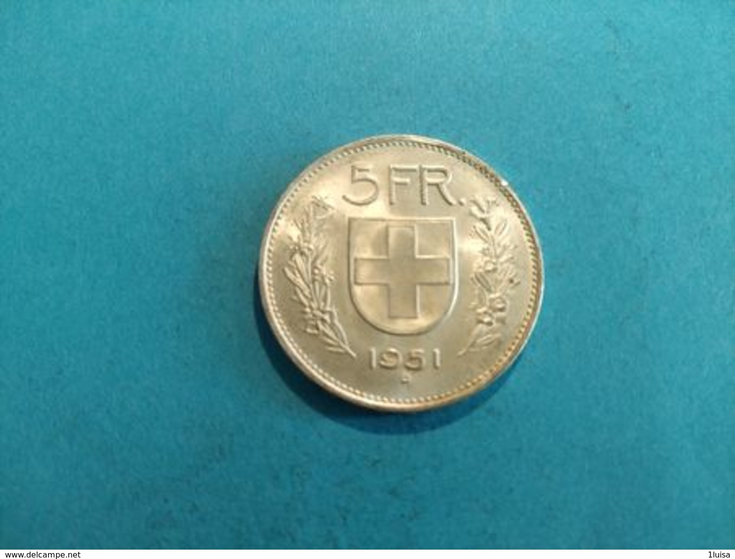 SVIZZERA 5 FRANCS 1951 - Altri & Non Classificati