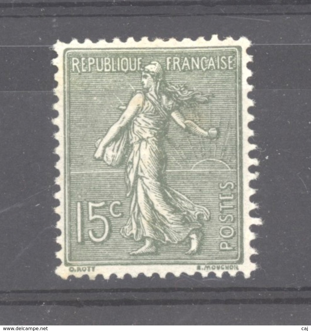 0ob  501  -  France  :  Yv  130c  *    Type I V - 1903-60 Semeuse A Righe