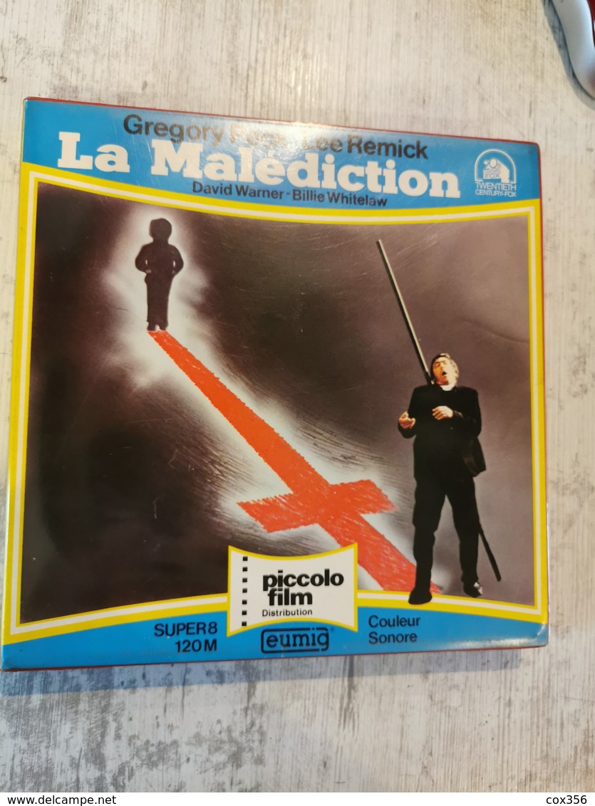 Film Super 8  " LA MALEDICTION " 120 M Couleur Sonore - 35mm -16mm - 9,5+8+S8mm Film Rolls