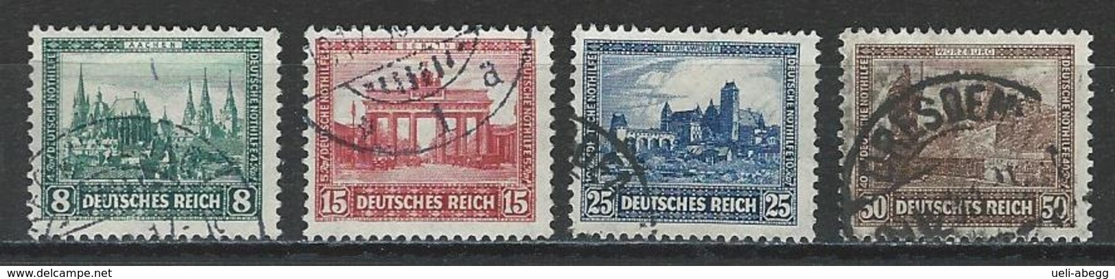 Deutsches Reich Mi 450-53 O - Usati