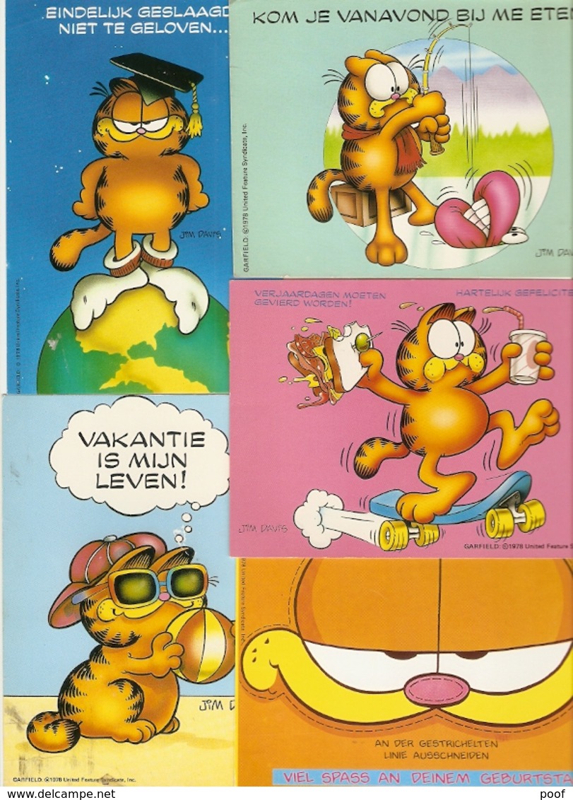 Garfield : Illustrator Jim Davis ---- 22 Cards - Bandes Dessinées