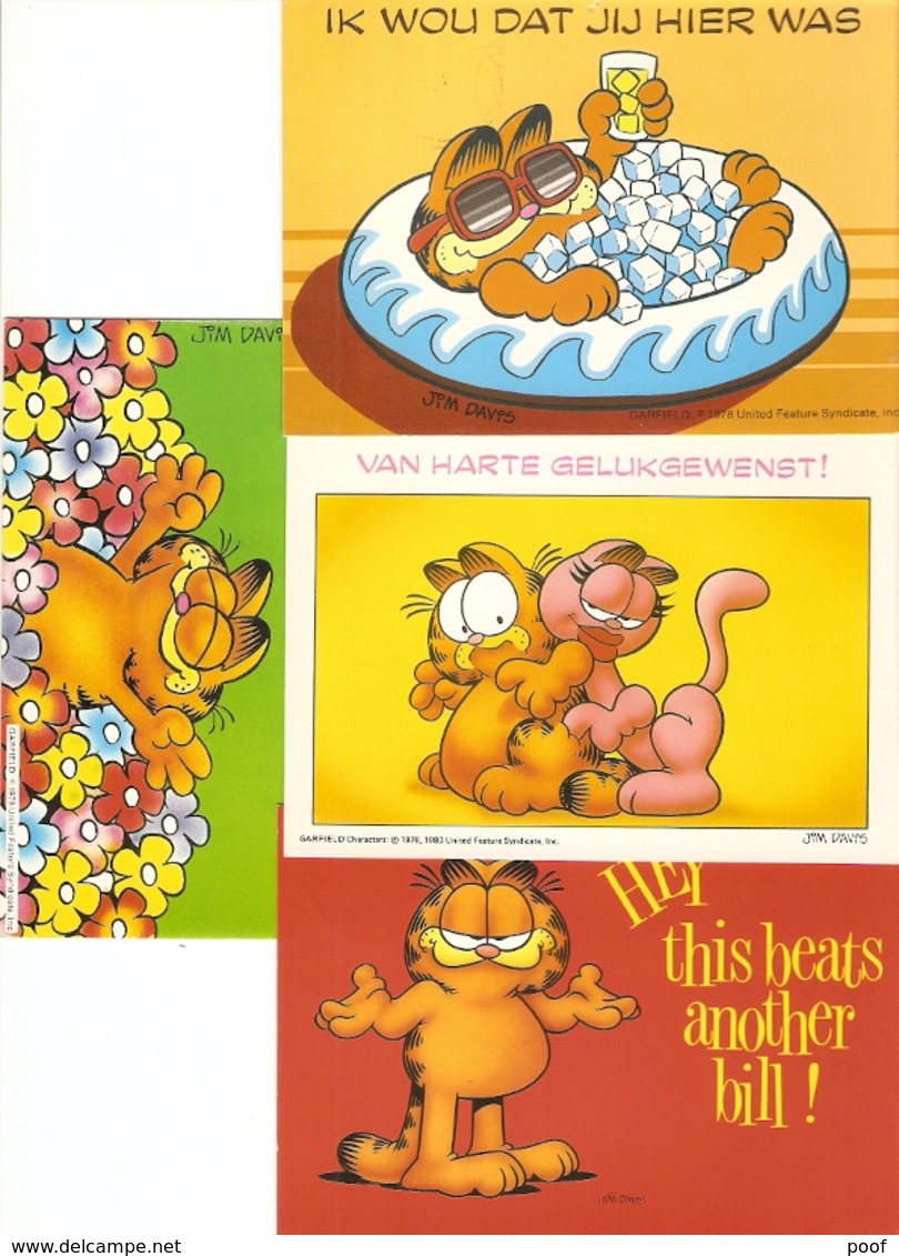 Garfield : Illustrator Jim Davis ---- 22 Cards - Bandes Dessinées