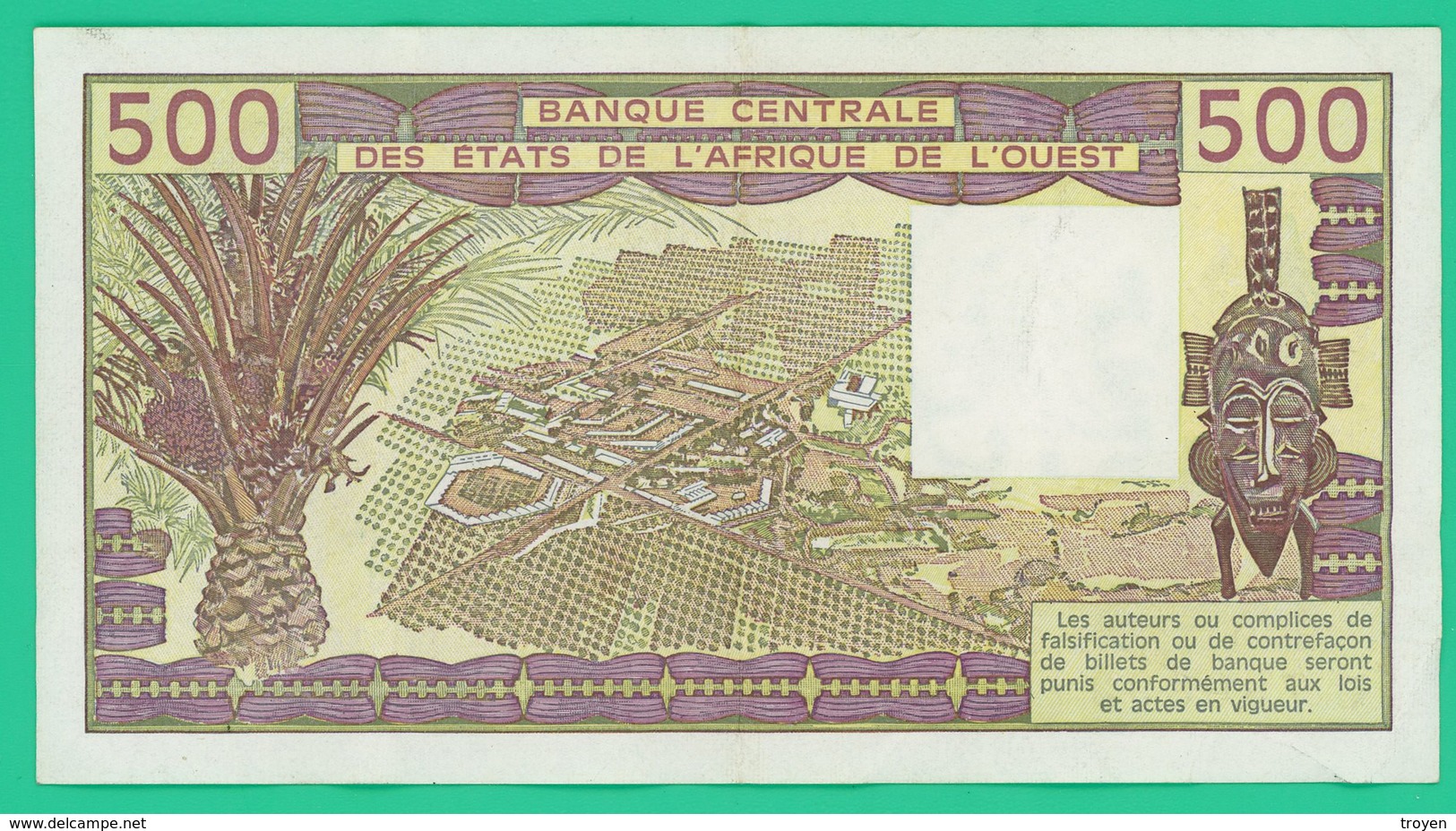 500 Francs - Afrique De L'ouest - 1984 C - G11 - TTB - - West African States