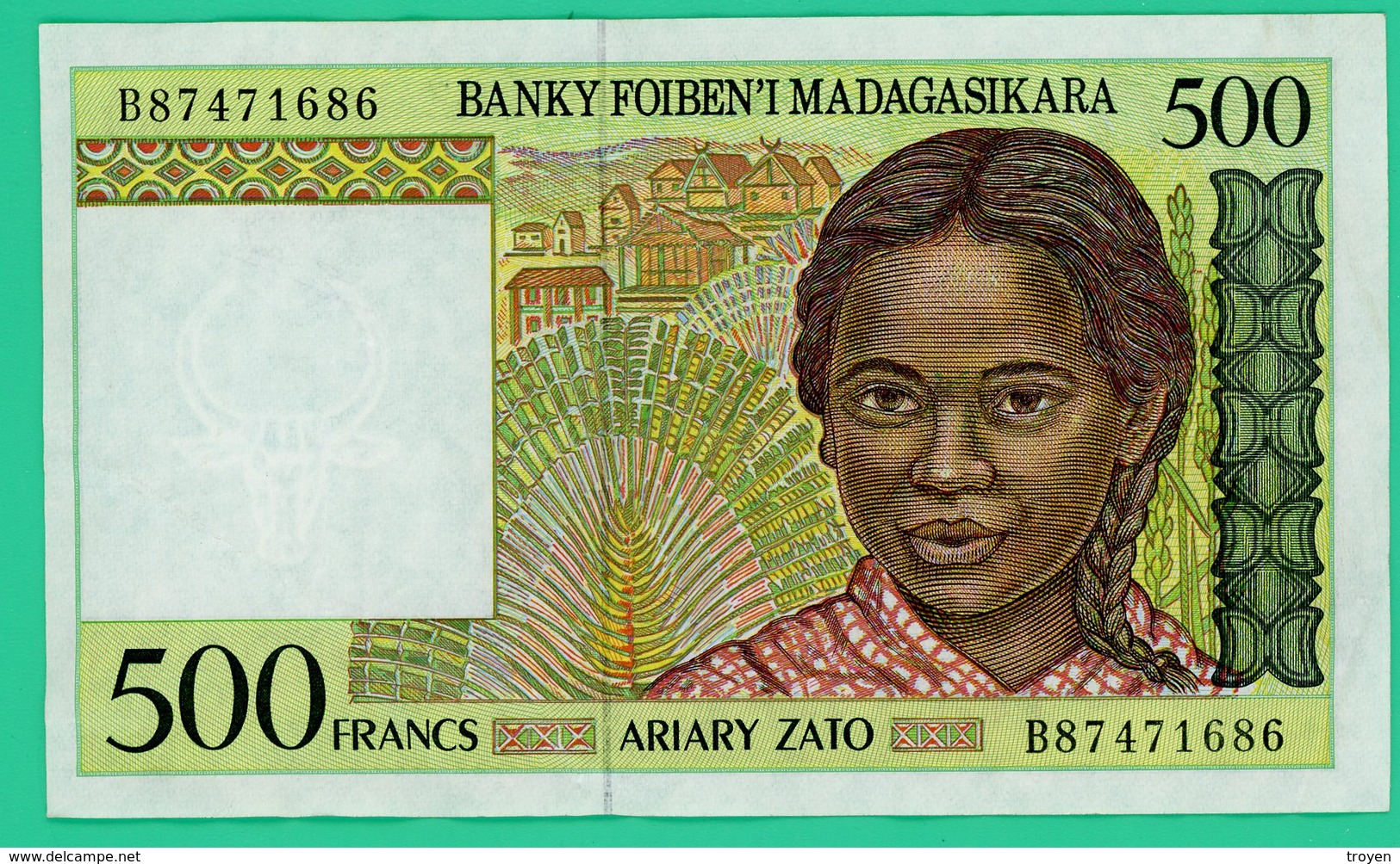 500 Francs - Madagascar - B87471686 - TTB - - Madagascar