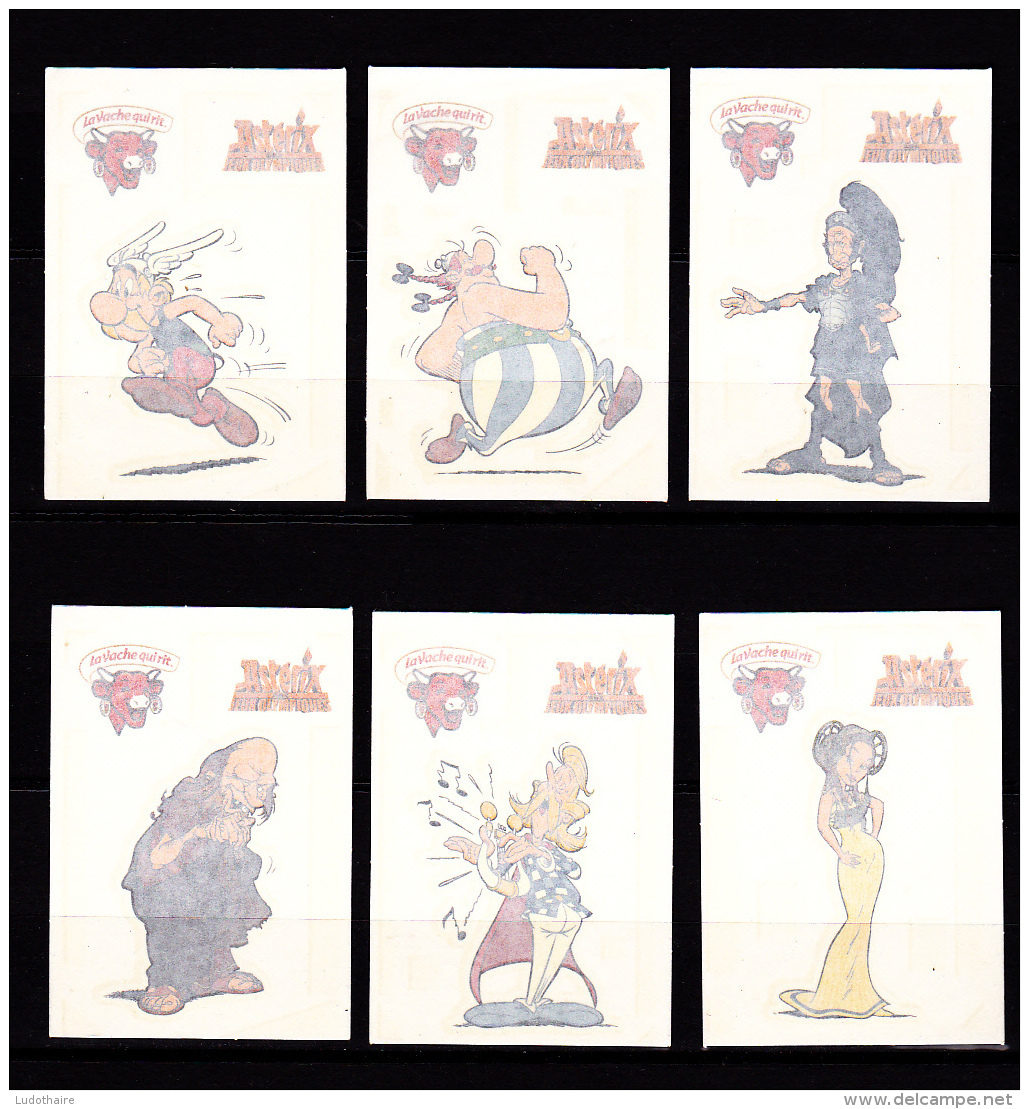 Lot 6 Tatouages, Astérix Aux Jeux Olympiques - La Vache Qui Rit - Autres & Non Classés