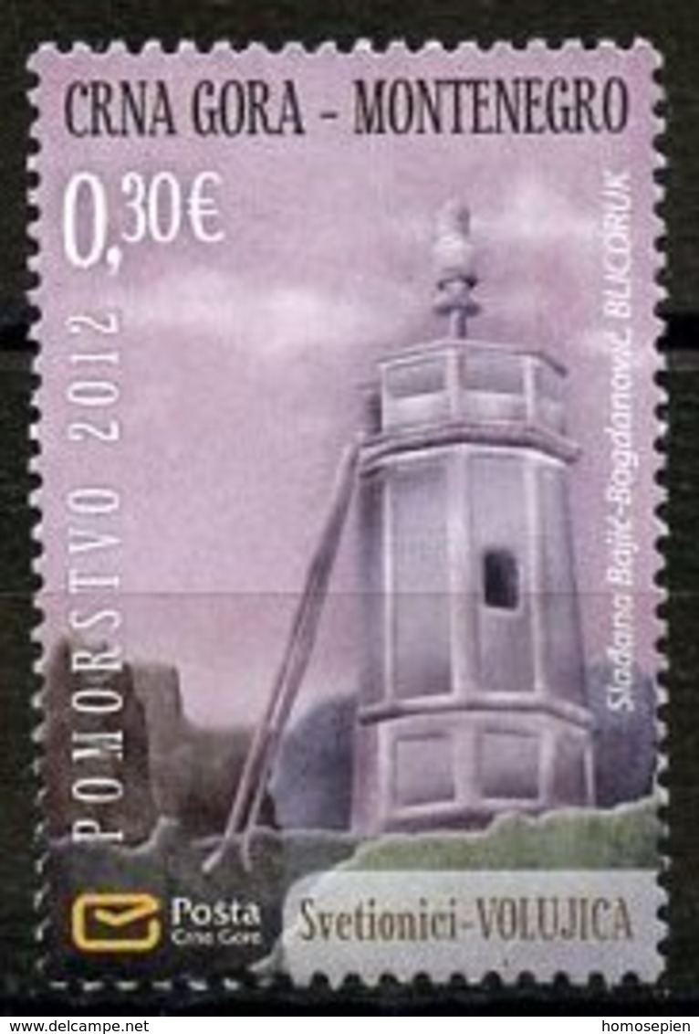 Monténégro 2012 Y&T N°(2) - Michel N°306 (o) - 0,30€ Phare De Volujica - Montenegro