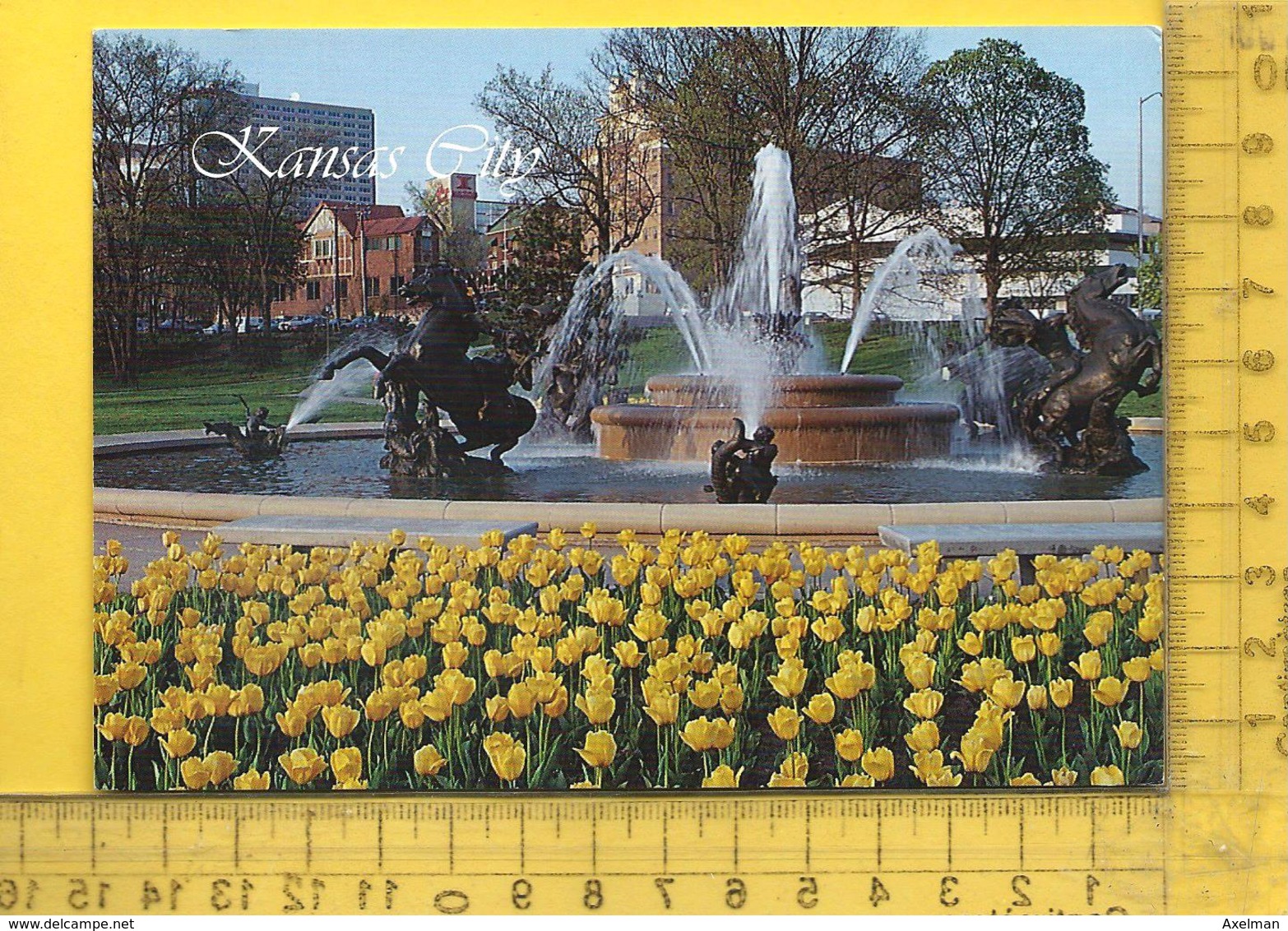 CPM  ETATS-UNIS, K.S. , KANSAS CITY : Nichols Fountain, A Landmark - Kansas City – Kansas