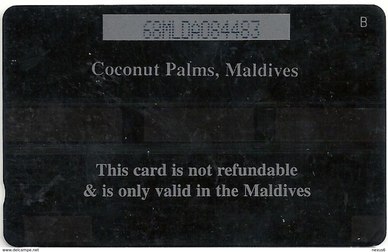 Maldives - Dhiraagu (GPT) - Beach - 68MLDA (Letterings Type#1), 1993, Used - Maldiven