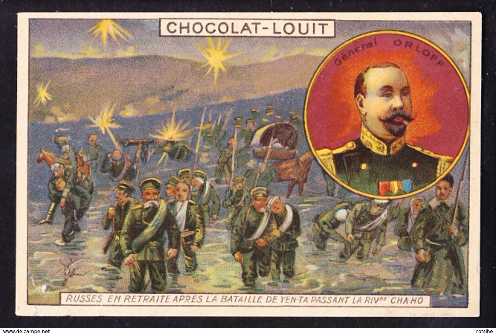 CHROMO Chocolat LOUIT Frères  Guerre Russo Japonaise  General Orloff  Yen Ta Cha-Ho Japan Russia - Louit