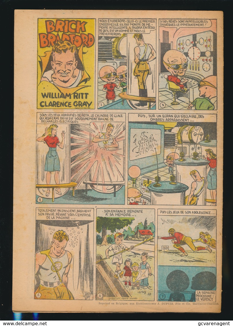 LE JOURNAL DE SPIROU N° 433 1er AOUT 1946  GOEDE STAAT  BON ETAT - PAPIER TRES DEFICILE   2 SCANS - Spirou Magazine