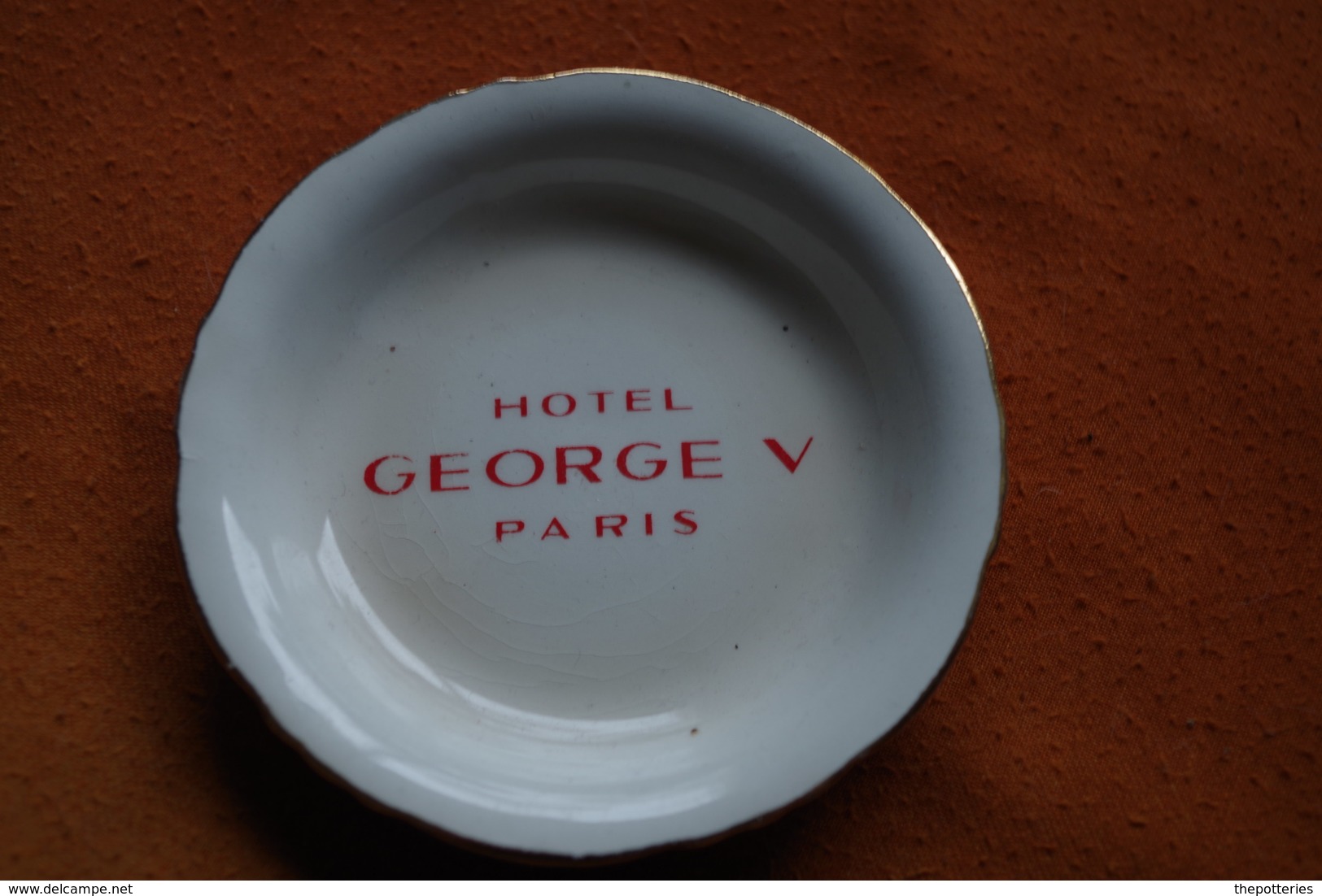 C Tobacco Ashtray Tabak Aschenbecher Tabaco Cenicero Posacenere Cinzeiro Tabak Asbak Palace George V Paris Année 60 - Porcellana