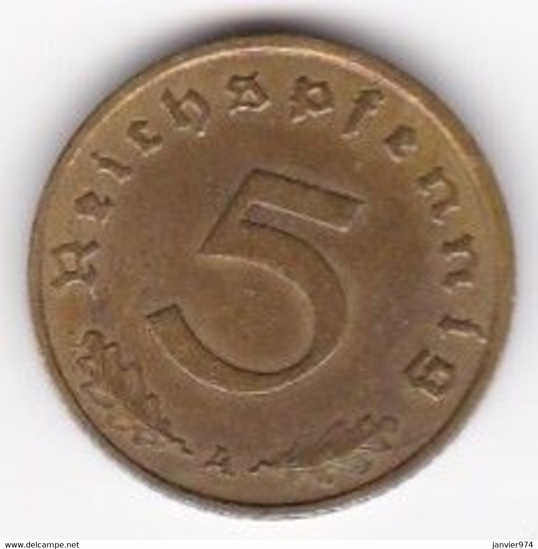 5 Reichspfennig 1937 A (BERLIN). Bronze-aluminium - 5 Reichspfennig