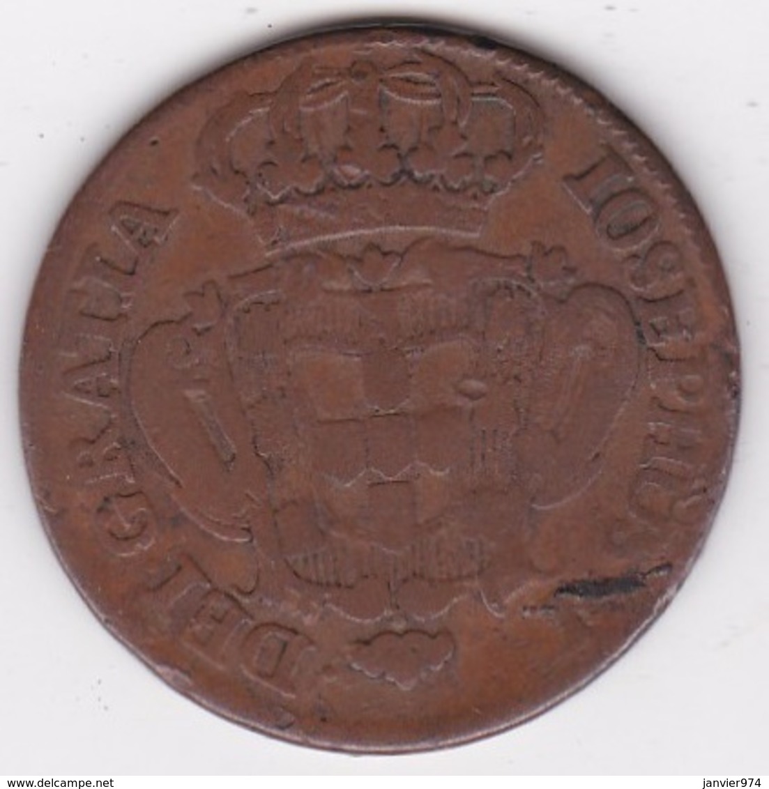 Portugal 10 Reis 1760, Jose I, KM# 243.1 - Portugal