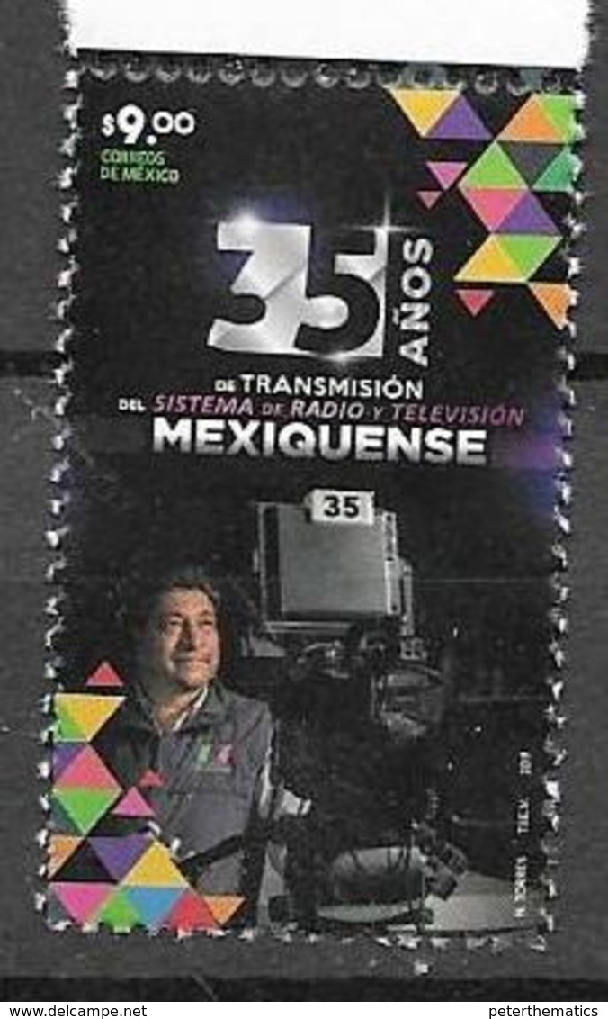 MEXICO, 2019, MNH, MEXICAN TV AND RADIO, 1v - Unclassified