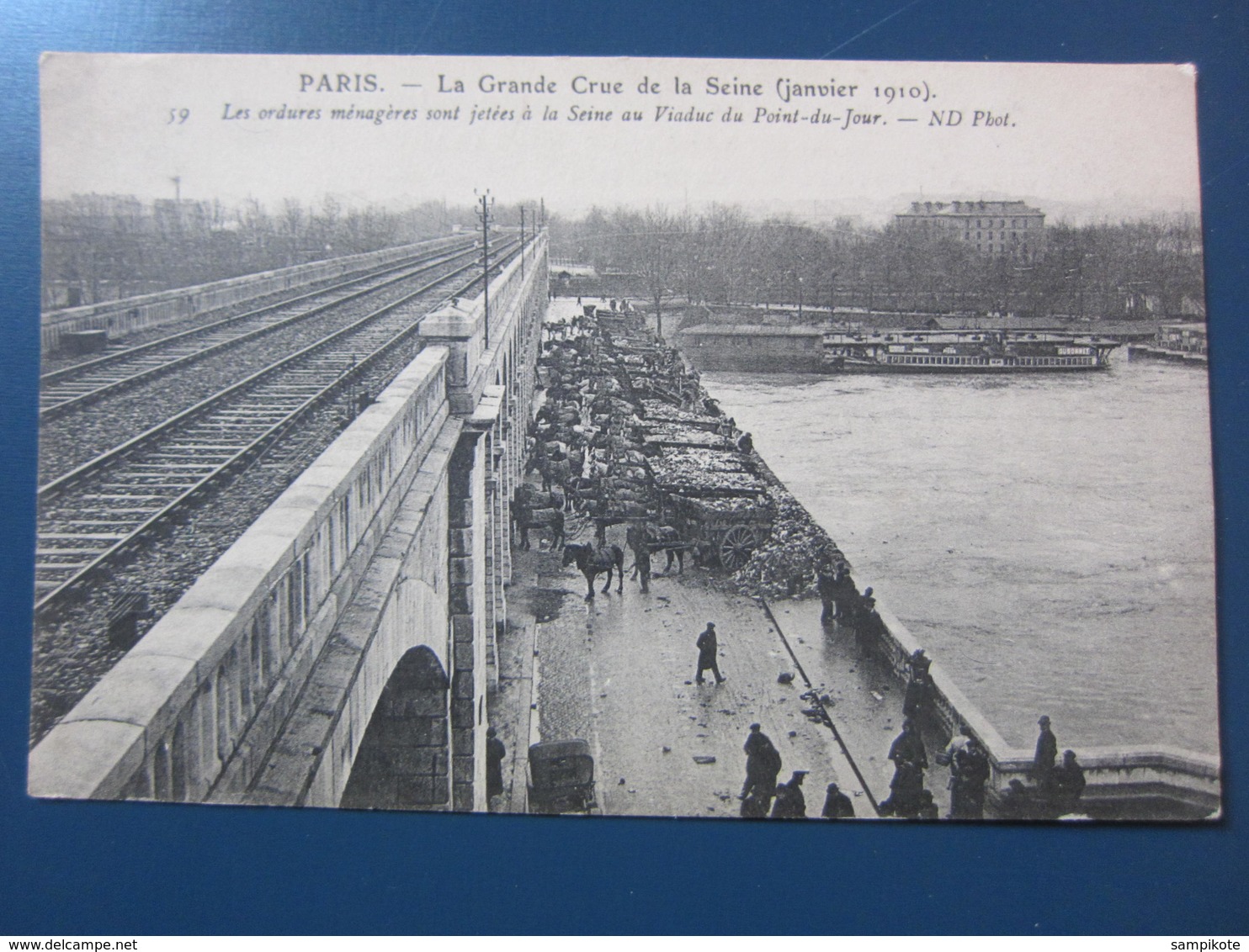 Carte Postale Paris Crue De La Seine En 1910 - Inondations De 1910