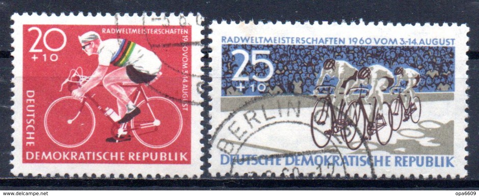 (DDR-BM1)DDR "Radweltmeisterschaften, Leipzig, Chemnitz(Karl-Marx-Stadt) Und Hohenstein-E.." Mi 779/80 Sauber Gestempelt - Used Stamps