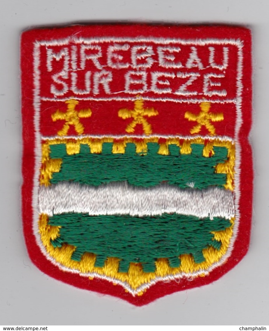 Ecusson Tissu - Mirebeau-sur-Bèze (21) - Blason - Armoiries - Héraldique - Ecussons Tissu