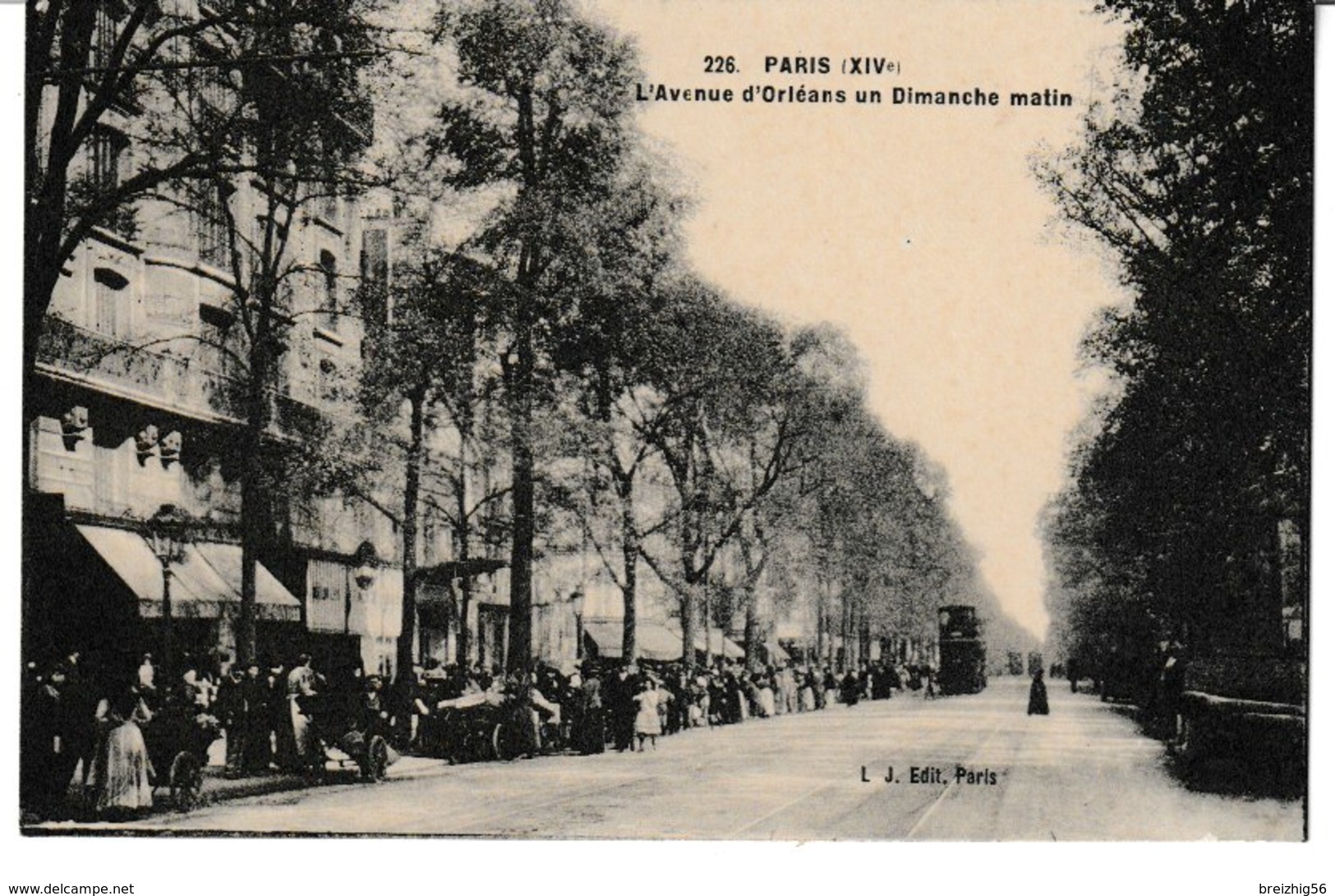 PARIS (XIV°) L'avenue D'Orléans Un Dimanche Matin - Arrondissement: 14