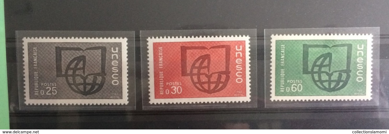 U.N.E.S.C.O (timbres De Service)1966 Neuf (Y&T N°36-37-38 Série)-Coté 2,50€ (Tous De Bonne Qualité Garantie) - Neufs